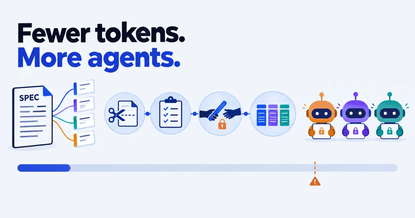 Fewer tokens, More agents